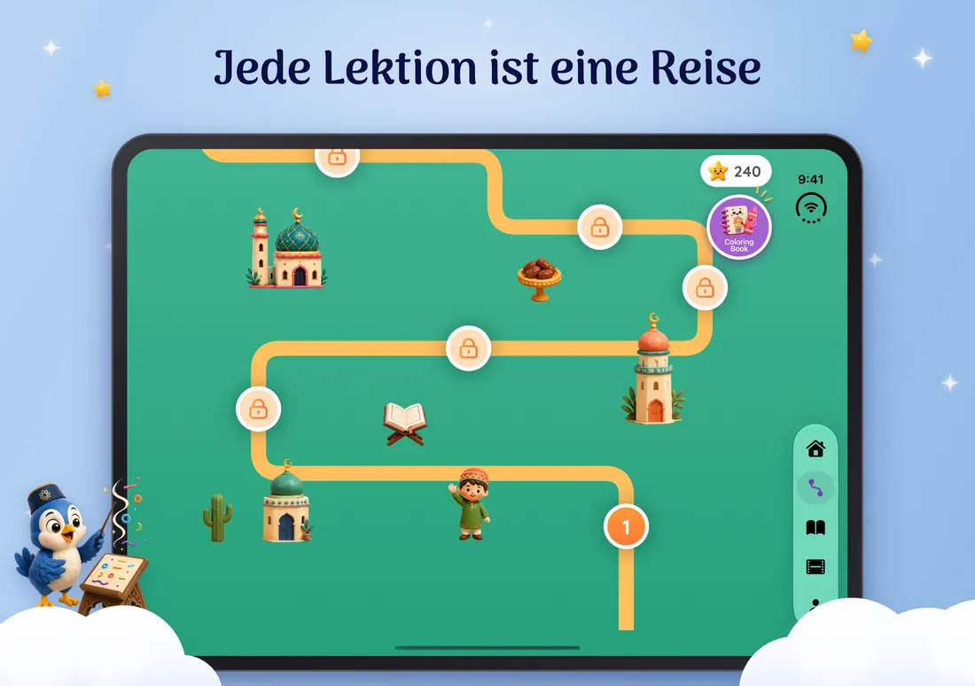 Karte der Koran-Reise